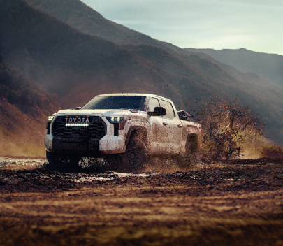Toyota Tundra in the mud