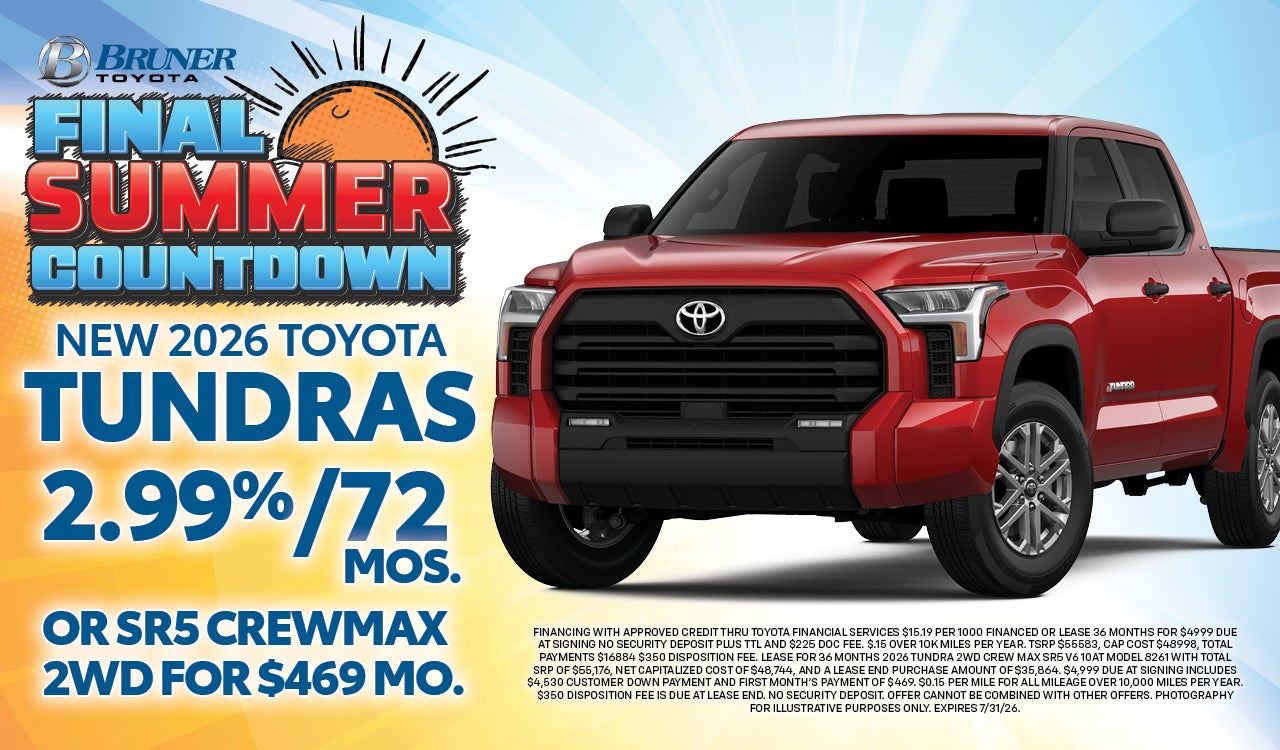 New 2026 Tundras