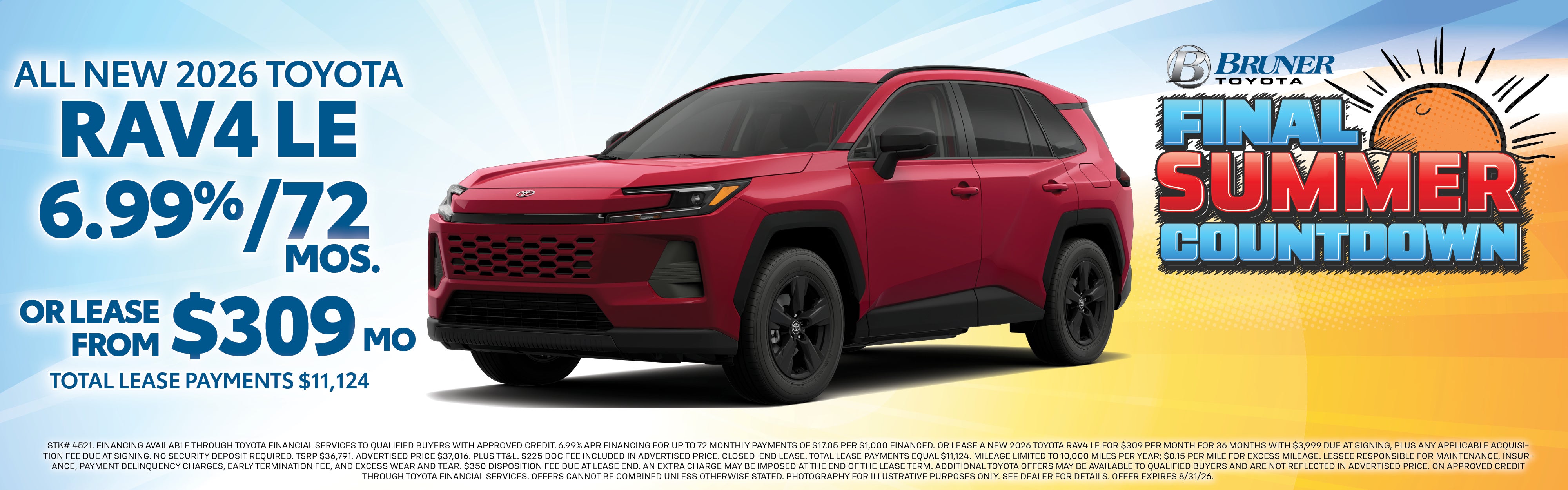 2026 Toyota RAV4 LE