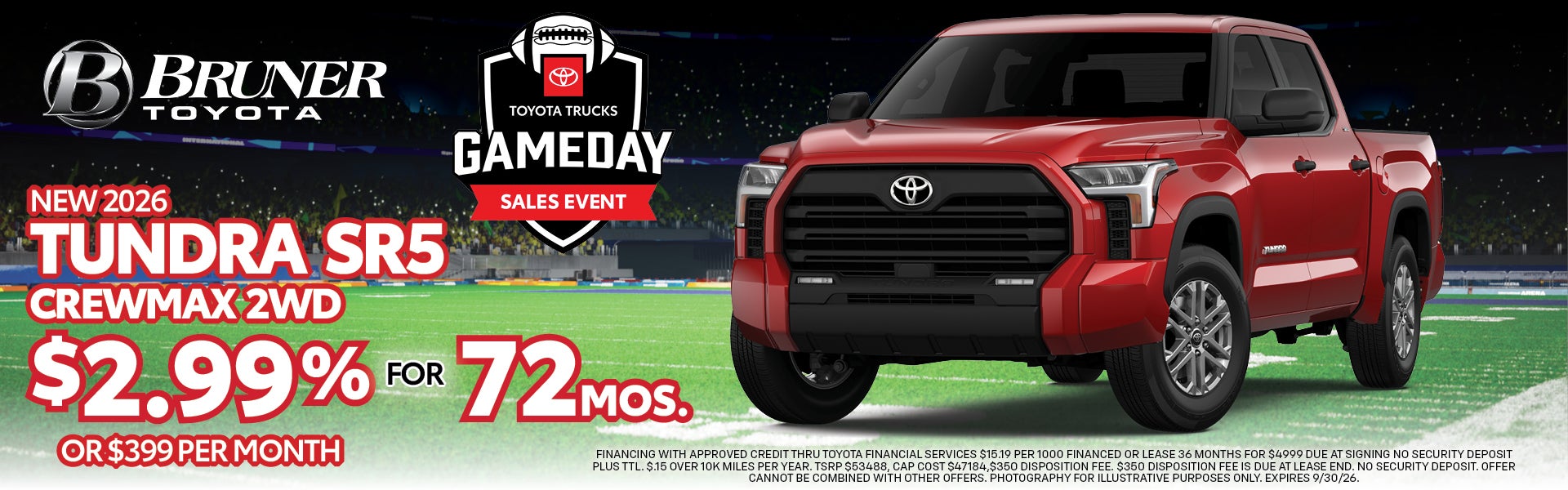 New 2026 Tundra SR5 Crewmax 2WD 