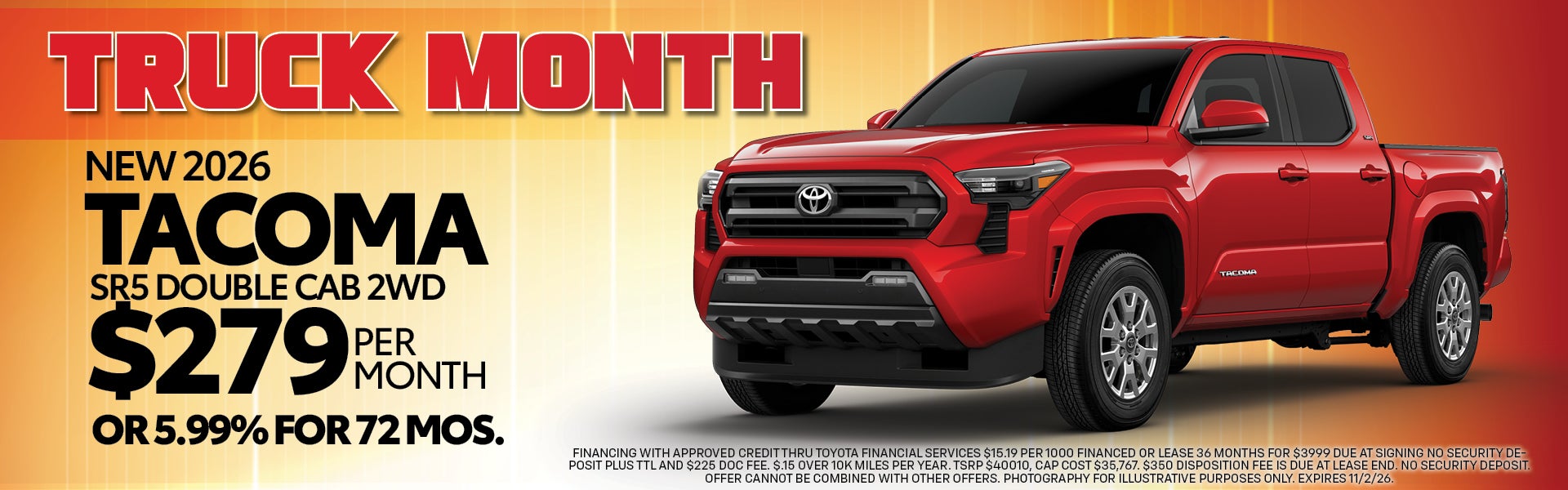 New 2026 Tacoma SR5 Double Cab 2WD 