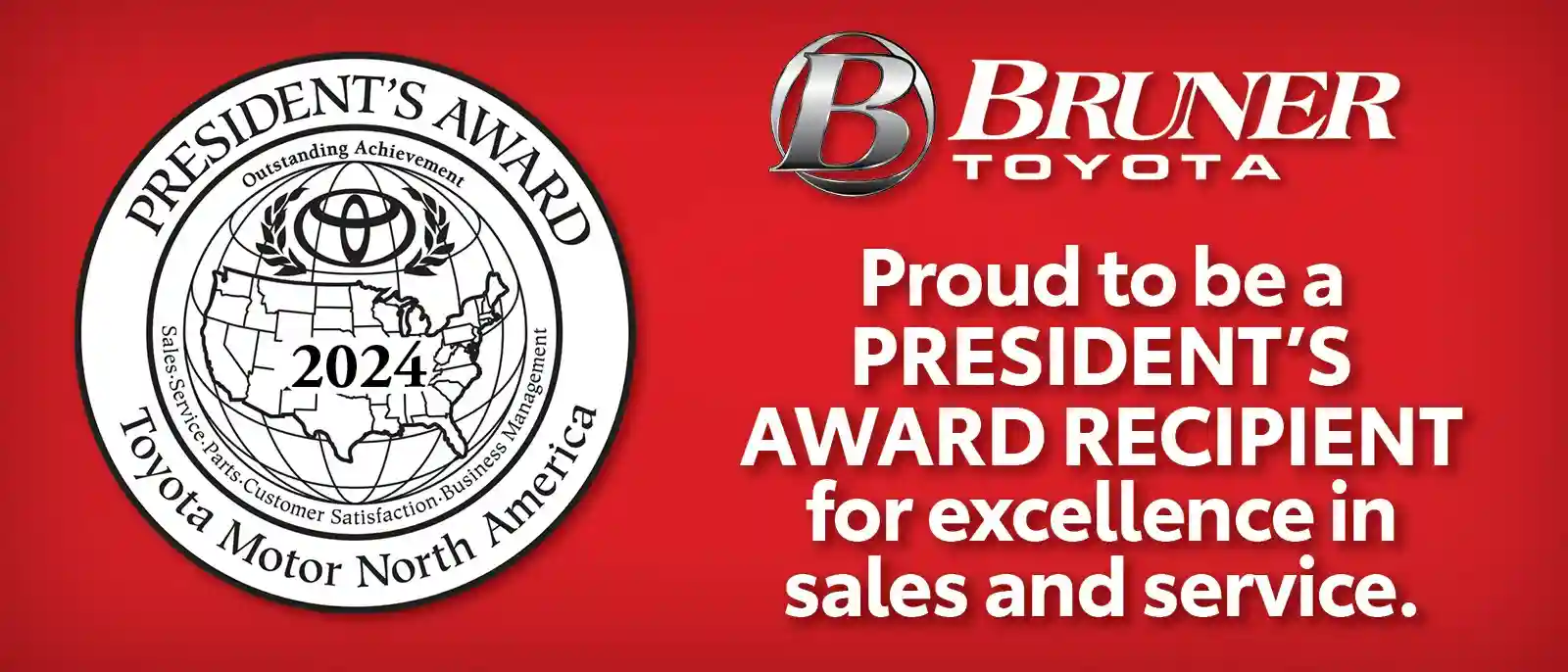 Bruner Toyota Presidents Award